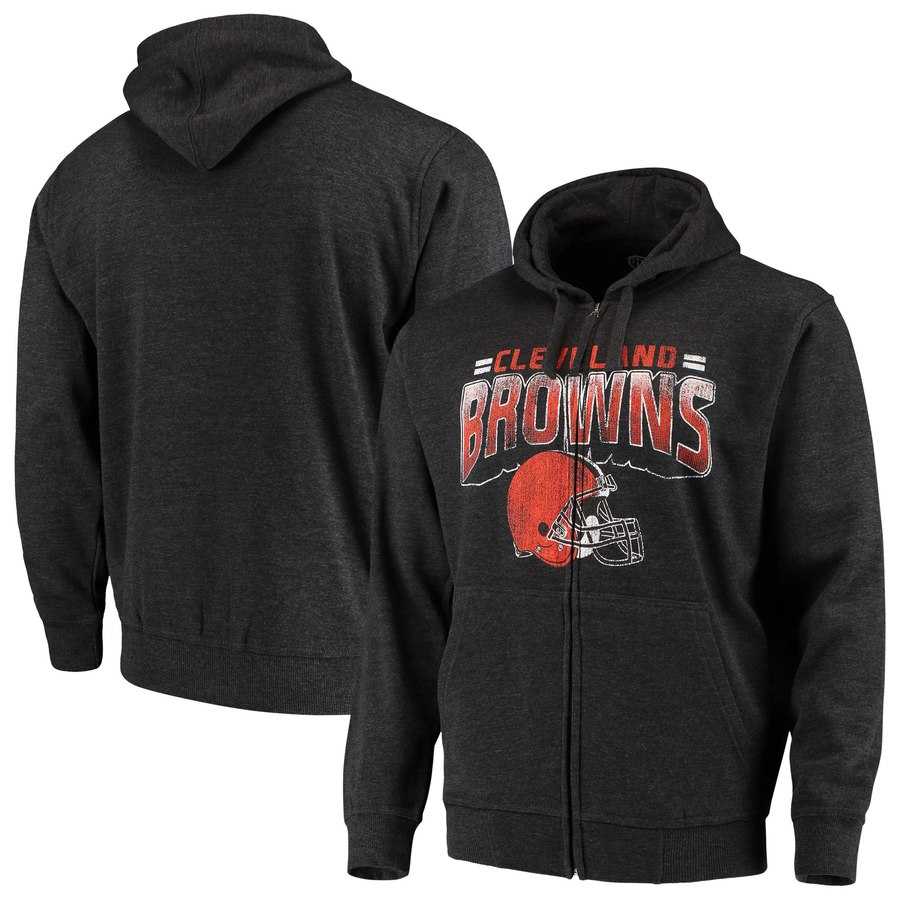 Men's Cleveland Browns G III Sports by Carl Banks Perfect Season Full Zip Hoodie Charcoal,We sell and wholesale Men's Cleveland Browns G III Sports by Carl Banks Perfect Season Full Zip Hoodie Charcoal on line form chian!